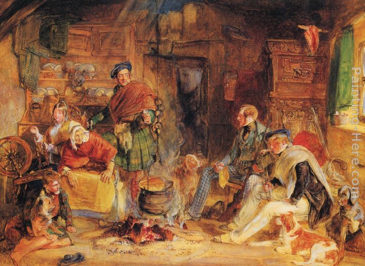 Highland Hospitality painting - John Frederick Lewis Highland Hospitality art painting